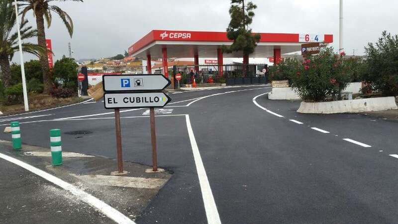 Gasolinera Cepsa-San Juan, en el sector de El Cubillo de Telde (Foto TA)